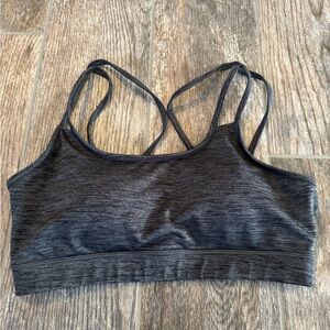 GAIAM Shine Bra Heathered Gray Sports Bra